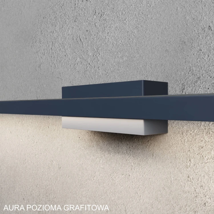 Lampa elewacyjna AURA GRAFITOWA POZIOMA 110 cm - zblizenie.jpg