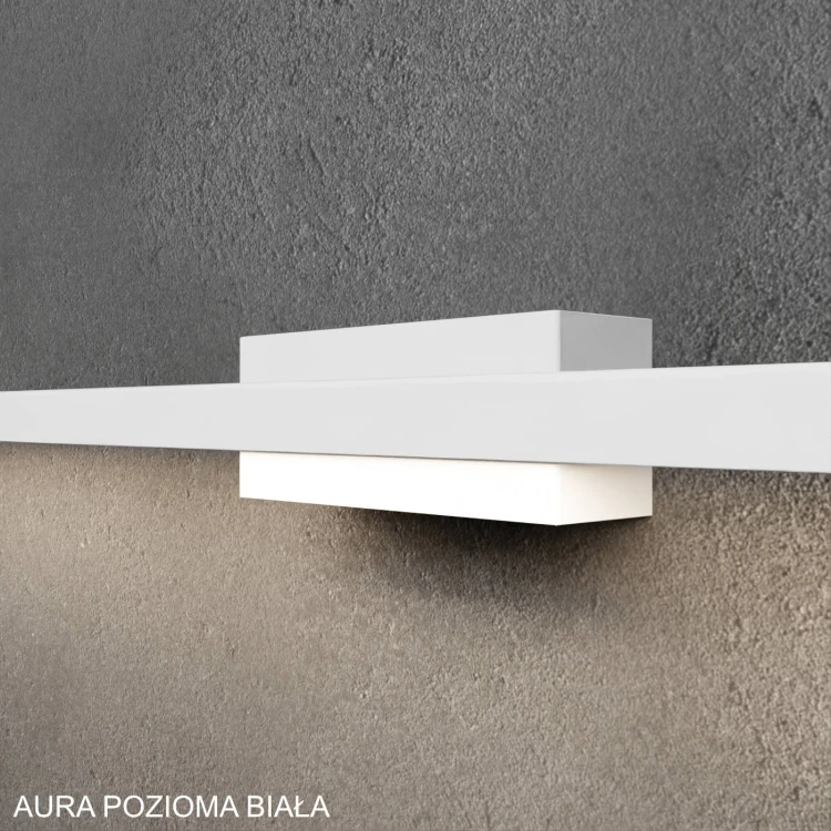 Lampa elewacyjna AURA BIAŁA POZIOMA 110 cm - zblizenie.jpg