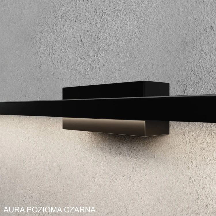 Lampa elewacyjna AURA CZARNA POZIOMA 110 cm - zblizenie.jpg